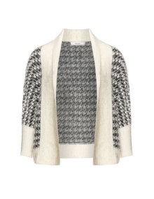 Zizzi Monochrome cardigan Black / Cream