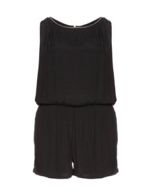 Zizzi Embellished playsuit Black