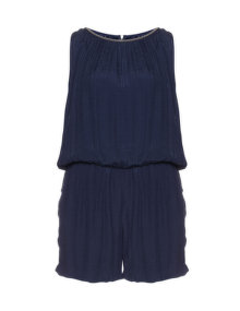 Zizzi Embellished playsuit Dark-Blue