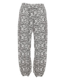 Zizzi Printed harem trousers White / Black