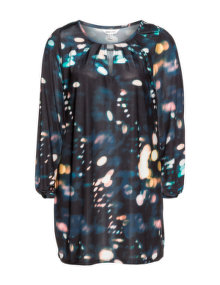 Anna Scholz All over print tunic Black / Versicolour