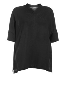 Isolde Roth Linen-cotton blend shirt Black