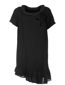 Isolde Roth Linen-cotton-blended long shirt Black