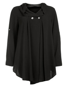 Isolde Roth Linen-cotton-mix shirt Black