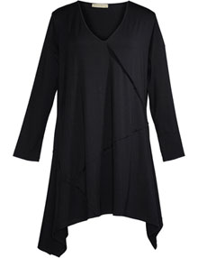 Isolde Roth Long shirt with small volants Black