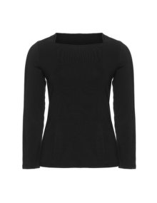 Manon Baptiste Kangaroo pocket long-sleeved top Black