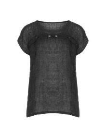 Isolde Roth Linen t-shirt Black / Mottled