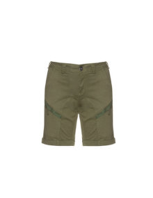 Zizzi Stretch cotton shorts Khaki-Green