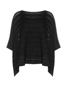 Isolde Roth Knit shirt with elongated sides Black