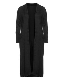 Manon Baptiste Long cardigan with pockets Black