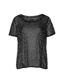 Replace Fine cotton print T-shirt Black / Grey